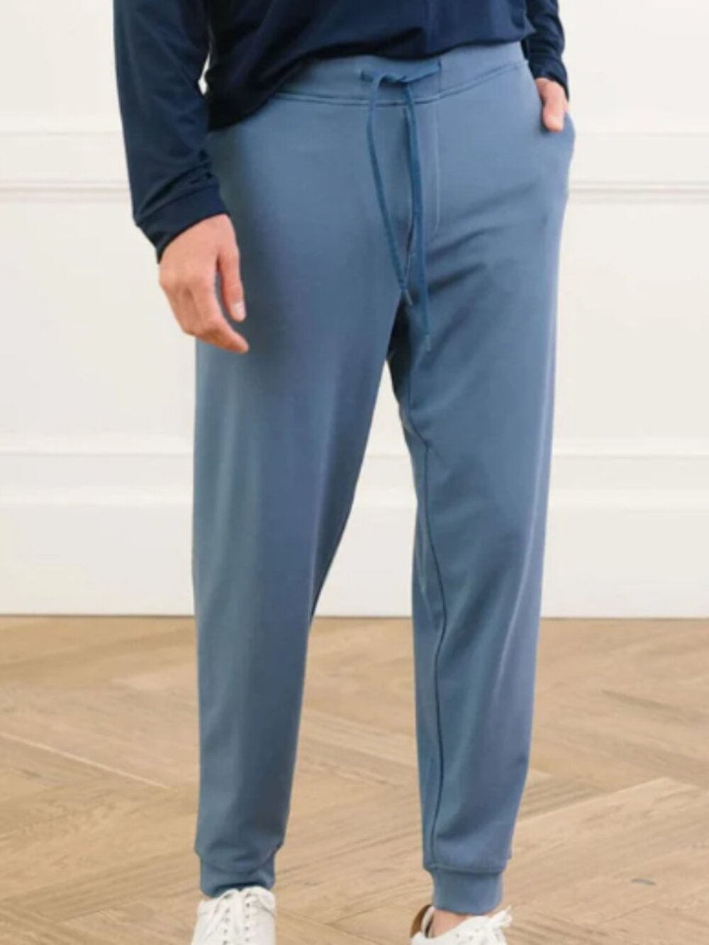 Cozy Earth Pants Mens 2XL Blue Bamboo Jogger Soft Drawstring Cuffed Lounge NWT